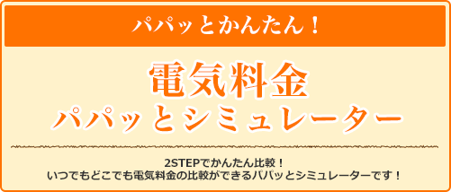 電気料金パパッとシミュレーター